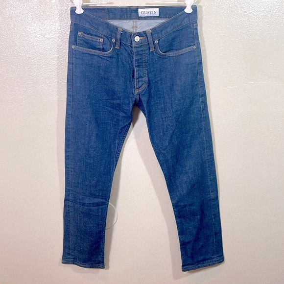Gustin Other - Gustin mens slim  raw jeans #192 Italy Sky size 32